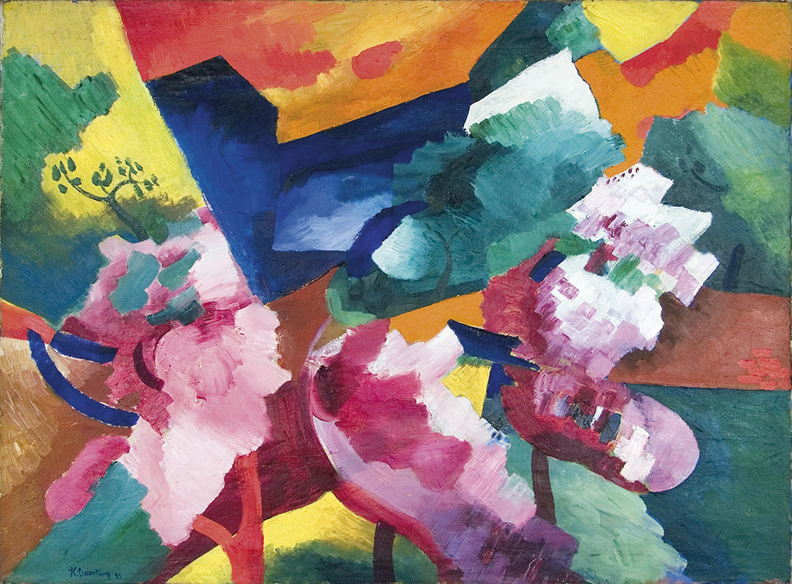 Harry Deierling | Rhododendron | 1921 | Öl auf Leinwand